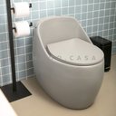 Ver mais imagens de Vaso Sanitário Monobloco Caixa Acoplada Privada Aquarela Pingoo.casa - Cinza