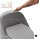 Ver imagem 6 de Vaso Sanitário Monobloco Caixa Acoplada Privada Aquarela Pingoo.casa - Cinza