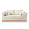 SOFA 3 LUGARES Benny lateral  courvim Linho cru - 3