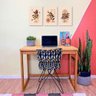 Mesa para Escritório de Madeira Pinus Linea Nozes - 2