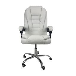 Cadeira de Escritório Presidente Soft Reclinável Ergonômica - Branco - 2 - 2