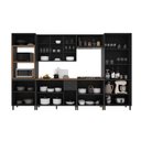 Ver imagem 3 de Armário de Cozinha Modulada Completa Fidelitá Nara 100% MDF 6 Peças 350cm 18 Portas 2 Gavetas com