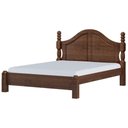 Ver imagem 4 de Cama Queen de Madeira Maciça Clássica para Colchão 158x198 Zahav F06 Café - Lyam Decor