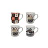 Jogo Caneca Porcelana White Decorada Coffee 150ml 4 Peças - Mundial - 2