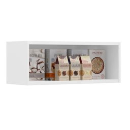 Armário de Cozinha Aéreo Itatiaia Aço Florença 1 Porta Horizontal Branco Neve - 2