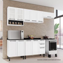 Armário de Cozinha Aéreo Itatiaia Aço Florença 1 Porta Horizontal Branco Neve - 5