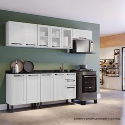 Armário de Cozinha Aéreo Itatiaia Aço Florença 1 Porta Horizontal Branco Neve - 4