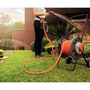 Ver imagem 3 de Kit Mangueira Flex para Jardim 20 Metros Mais Suporte Enrolador com Rodinhas Tramontina