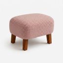 Ver imagem 7 de Poltrona Amamentação Soft Bouclé Base Balanço com Puff:Rose