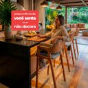 Ver imagem 5 de 2 Banqueta Noah Corino e Linho Cinza