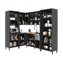 Ver imagem 5 de Cozinha Americana Modulada de Canto Torre Quente Cristaleira com Vidro Reflecta 6 Peças Paris