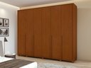 Ver imagem 7 de Guarda-Roupas Casal 6 Portas 8 Gavetas com Pés 100% MDF Imperatore - Lp - Rei de Casa Frassino