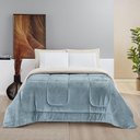 Ver imagem 1 de Coberdrom Sherpa e Flannel Everest King Manta Alta 150g 01 Peça - Quartzo Azul