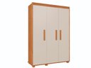 Ver imagem 2 de Guarda Roupa Multiuso Quarto Solteiro Belize 100% Mdf - Nature/offwhite