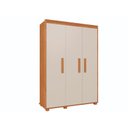 Ver imagem 2 de Guarda Roupa Multiuso Quarto Solteiro Belize 100% Mdf - Nature/offwhite