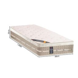 Colchão Box Solteiro Castor Premium Tecnopedic One Face Bege 88x188x30 - 4