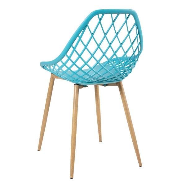 Kit 2 Cadeiras Clarice Nest com Braços + 6 Cadeiras Cleo - Azul Tiffany - 6