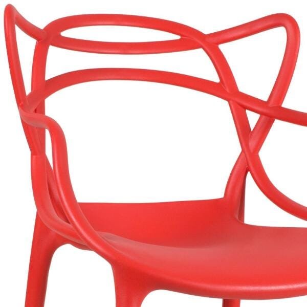 Kit 5 Cadeiras Masters Allegra - Vermelho - 5