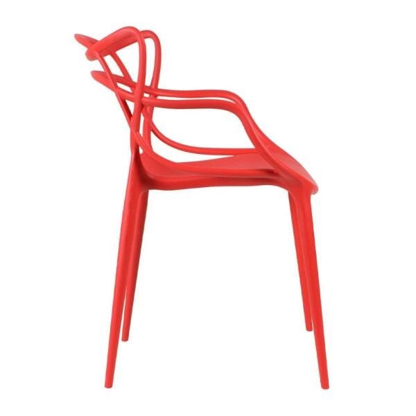 Kit 5 Cadeiras Masters Allegra - Vermelho - 4