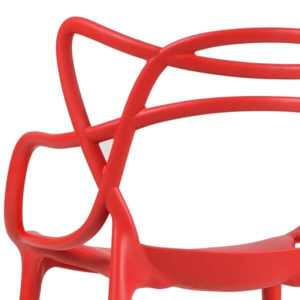 Kit 5 Cadeiras Masters Allegra - Vermelho - 6