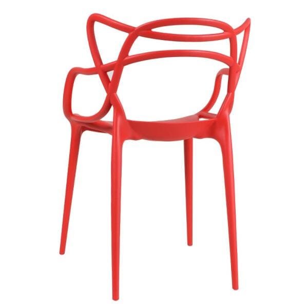 Kit 5 Cadeiras Masters Allegra - Vermelho - 3