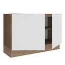 Ver imagem 5 de Balcão Gabinete de Pia Madesa Stella 2 Portas (Sem Tampo e Pia) Rustic/Branco
