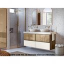 Ver imagem 3 de Conjunto 02 Balcoes Para Banheiro Cj14 Amendoa Off White