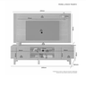 Rack com Painel Tv até 70" Trunfo Jcm Movelaria - Cinamomo - 3