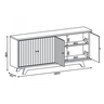 Buffet Brise Cedro/off White - Dj - 2