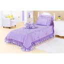 Ver imagem 3 de Kit Cobre Leito Solteiro Jardine 03 Peças Lilas