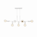 Ver imagem 1 de Pendente Rubis Aluminio Teto e27 7 Luzes Lumini Lab - Branco Microtextura