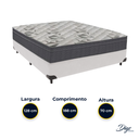 Ver imagem 3 de Cama Box Viúvo Branco e Colchão Airtech 100 D33 Ortobom