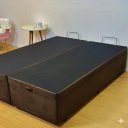 Ver imagem 3 de Cama Box Baú Casal Bipartido 69 Diversas Cores (138x188x42):suede Marrom/casal
