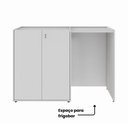 Ver imagem 6 de Armário Copa com Nicho para Frigobar Lado Direito 1,40 m X 0,60 m Multiuso com 2 Portas e