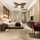 Ver imagem 4 de Ventilador de Teto Jet Aspen Venti-delta Cobre 4Pás Imbuia+Controle 110v