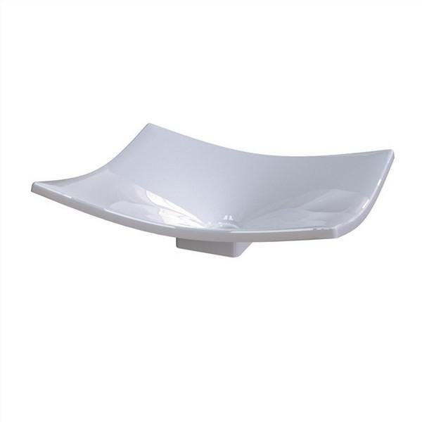 Cuba Folha De Apoio Banheiro 36cm Branco F44W - 1