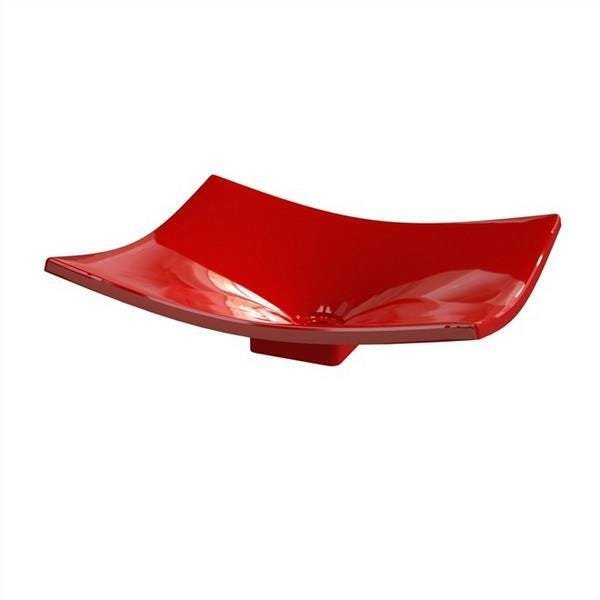 Cuba Folha De Apoio Banheiro 36cm Vermelho F44W - 6