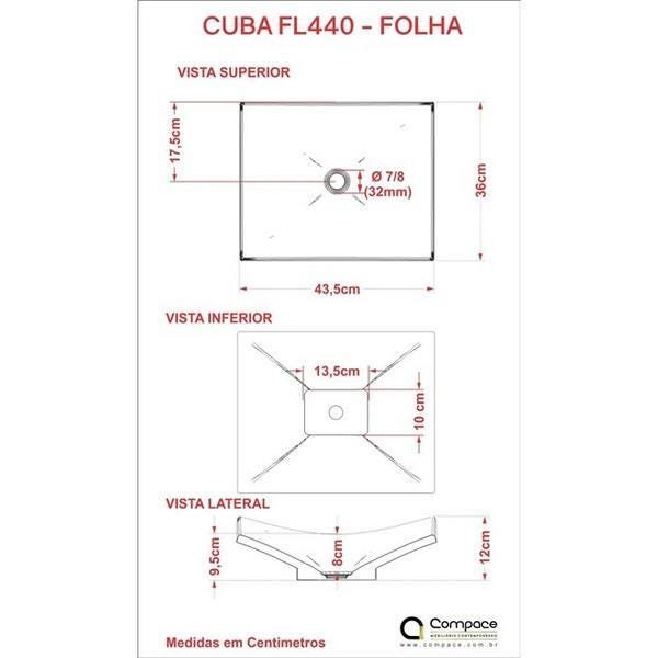 Cuba Folha De Apoio Banheiro 36cm Preto F44W - 4