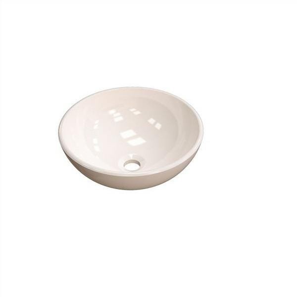 Cuba Redonda De Apoio Banheiro 35cm Bege R35W - 6