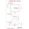 Cuba Folha De Apoio Banheiro 36cm Bege F44W - 4