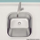 Ver imagem 3 de Tanque de Encaixe Tramontina Hera 25 L em Aço Inox Acetinado 40x40 Cm