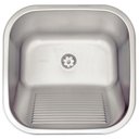 Ver imagem 1 de Tanque de Encaixe Tramontina Hera 25 L em Aço Inox Acetinado 40x40 Cm