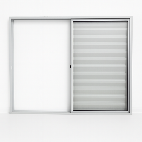 Veneziana 3 Folhas Aluminio Branco 1,00x1,50