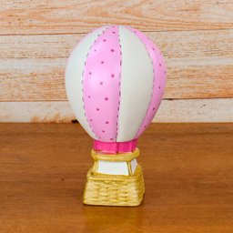 Cofrinho Balão Pequeno Cerâmica: Rosa - 2