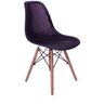 Kit 4 Cadeiras Design Charles Eames Eiffel Furadinha Cor:Preta - 4