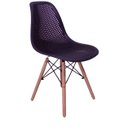 Ver imagem 4 de Kit 4 Cadeiras Design Charles Eames Eiffel Furadinha Cor:Preta