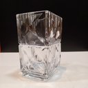 Ver imagem 2 de Vaso Decorativo de Cristal Transparente 13x9x9cm Enfeite Sala Mesa Estante