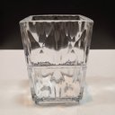 Ver imagem 5 de Vaso Decorativo de Cristal Transparente 13x9x9cm Enfeite Sala Mesa Estante