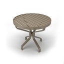 Ver imagem 4 de Kit Espreguiçadeira Cadeira Mesa Alumínio Fendi Tela Mocca