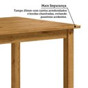 Ver imagem 7 de Conjunto com Mesa de Jantar 180cm e 8 Cadeiras Estofadas 100% Madeira Maciça Napoli Espresso Móveis
